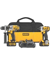 Kit de combo DeWalt DCK290L2 20V Máx Li Ion 3.0 Ah taladro de martillo y atornillador de impacto