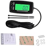 Searon Backlit Tach Hour Meter Tachometer RPM Waterproof for 2/4 Stroke Engines RC Toys PWC ATV Motorcycles Marine Engines Chain Saws Tractors Lawnmowers