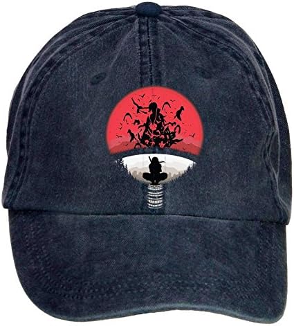 Creetive idea Unisex Uchiha Clan Symbol Adjustable Baseball Caps Navy