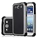 Galaxy S3 Case, Jeylly(TM) [Shock Proof] Scratch Absorbing Hybrid Rubber Plastic Impact Defender Rugged Slim Hard Case Cover Shell for Samsung Galaxy S3 S III I9300 GS3 All Carriers