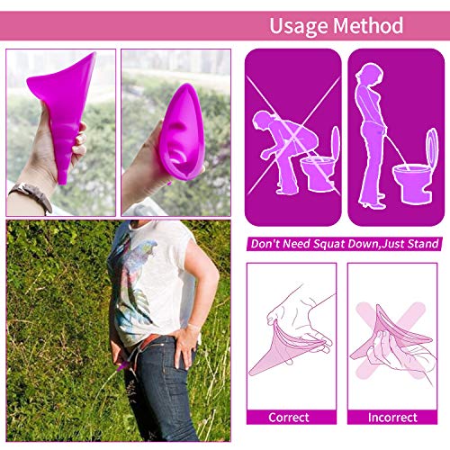 image for Etable Female Urination Device - Portable Female Urinal, Pee Standing 