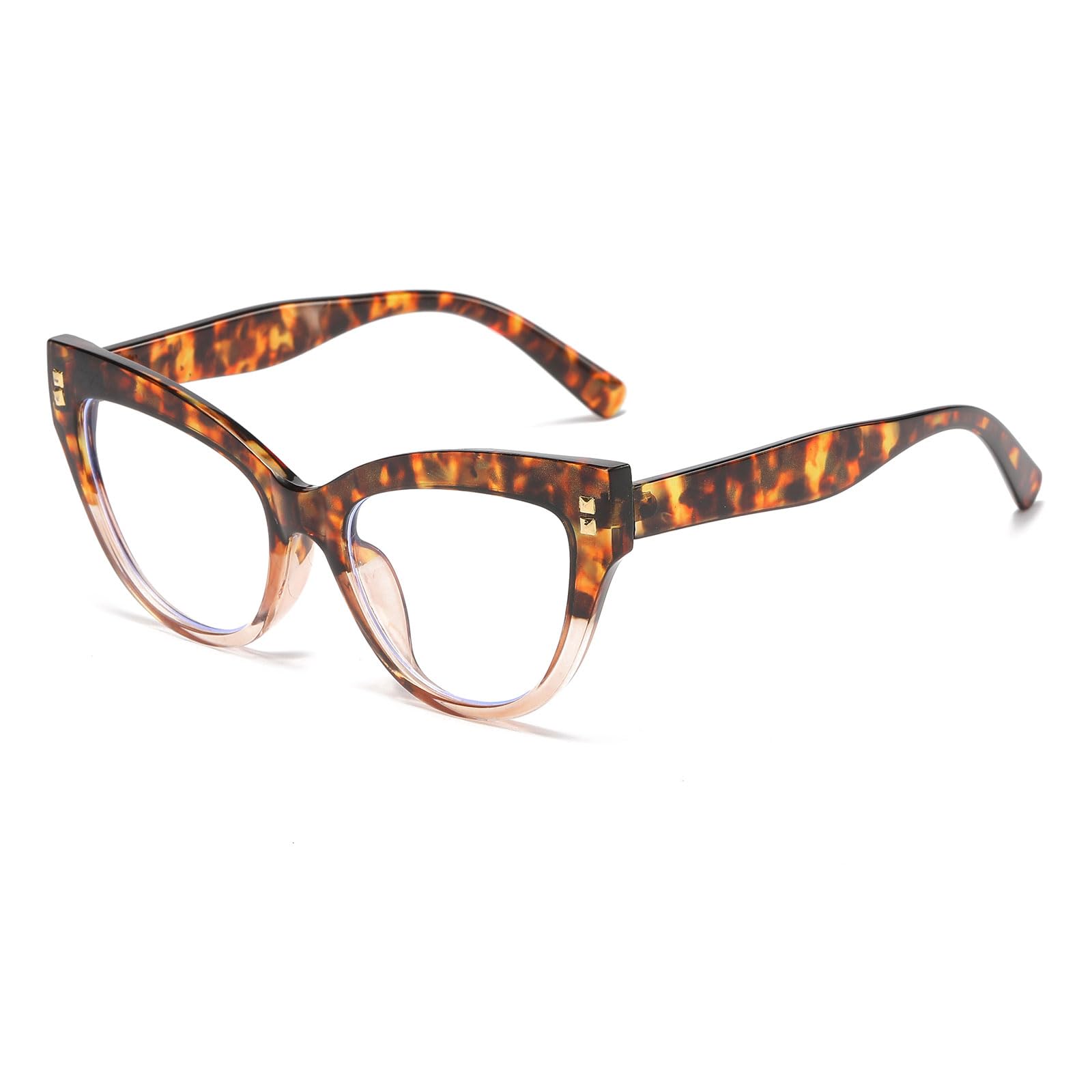 LJCZKA Cat Eyes Blue Light Glasses for Women Cat Eye Computer Glasses Anti Eyestrain for Texting Gaming Reading