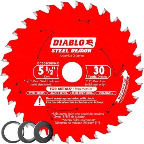 Diablo Steel Demon Saw Blade for Medium Metal - 5-1/2