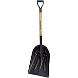 UnionTools 14.25-Inch HDPE Snow Scoop with Hardwood Handle - 1681500