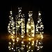 iMazer Wine Bottle Cork Lights, AAA Battery Operated Micro Artificial Copper Wire Starry Fairy String Lights for Christmas, Party, Wedding, Wine Bottle Decorations 6Pack (Battery Powered Warm White)