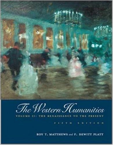 Amazoncom Western Humanities Vol 2 The Renaissance To - 