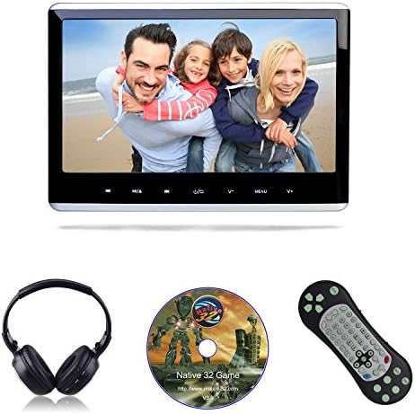 KWONGLUNG 11.6 Inch larger Screen Portable DVD Player for Car with HDMI Port/USB/SD Card Slot (129HD)