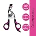 PREFER BEAUTY Eyelash Curler - With 3PCS Rose Refill Pads - No Pinching, Painless, Stylish Double-color, Ergonomic Spring-loaded Design Lash Curling Tools Kit for Eye Safety & Stunning Eyelashes