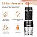COSTWAY Portable Espresso Maker, 2-in-1 Manual Coffee Machine, 20 Bar Pressure for Capsule & Ground Coffee, for Camping, Travel, Office, Home