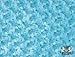 Minky Rosebud Turquoise Fabric by The Yard