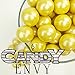 Shimmer Yellow Gumballs - 2 Pound Bags - Large - One Inch in Diameter - About 120 Gumballs Per Bag - Free How To Build a Candy Buffet Guide Included