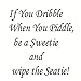 ShungHO If You DribbleToilet Wall Sticker Removable Waterproof Sticker Wall Decals