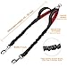Pet Dog Double Leashes with Two Padded Handles - No Tangle Dog Leash Coupler, Comfortable Shock Absorbing Reflective Bungee Lead for Nighttime Safety, Dual Dog Training Leash for Medium & Large Dogs
