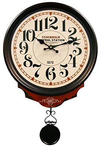 Hdc international 05-0079 wall clock, off-white, centra…