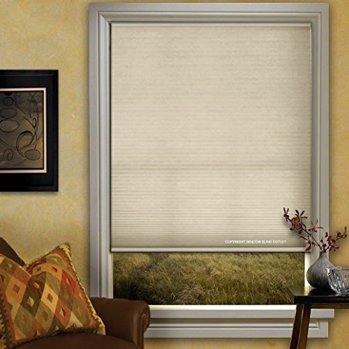 Window Blind Store Light Filtering Cordless Cellular Shade Eggnog 27x48