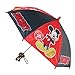 Disney Mickey Mouse Red and Black Boys Umbrella - Toddler