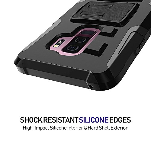 image for MINITURTLE Case Compatible w/ Samsung Galaxy S9 Plus [Holster Case w/ 