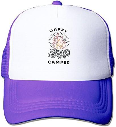 Oyxinyu Happy Camper Mesh Baseball Cap Adult Adjustable Sun Hat for Men Women