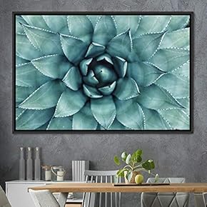 signwin Framed Canvas Wall Art Bright Flowers Closeup...