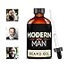Modern Man Beard Oil and Leave-In Conditioner - 100 Percent Natural Pure Organic - For Beard, Mustache, Goatee and Skin Grooming - Unscented - 2 Ounces