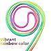 Elcoho 6 Pack Rainbow Jump Rope Set Jumping Ropes Physical Education Skipping Rope