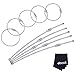eBoot 10 Pack Stainless Steel Wire Keychain Cable Key Ring, 2 mm