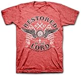 Kerusso Adult Restored By The Lord Christian Biker T-shirts