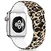 Humenn Compatible with Apple Watch Band 38mm 40mm,Soft Silicone Fadeless Pattern Printed Replacement Bands Compatible for iWatch Series 1,2,3,4 Leopard S/M