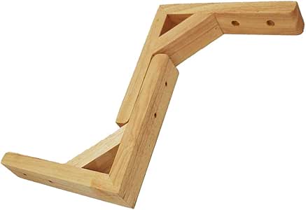 KUWD (2 Piezas) Soportes De Estantería Triangulares De Madera, Soportes