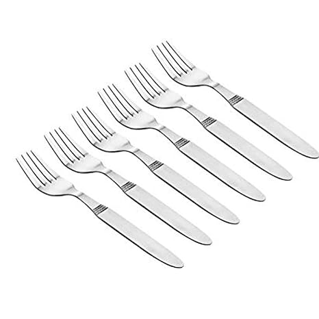 Macclite - S-SS D F 6PC Spine Steel Dessert Fork 6pc Vikas model, Steel