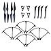 Force1 MJX Bugs 3 Spare Parts F100 and F100 Ghost Crash Pack with 4 Propellers 4 Prop Guards and Full Landing Gear for Quadcopter Drone