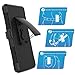 Sony Xperia Z5 Case, MoKo Shock Absorbing Hard Cover Ultra Protective Heavy Duty Case with Holster Belt Clip + Built-in Kickstand for Sony Xperia Z5 5.2 Inch (2015) - Black