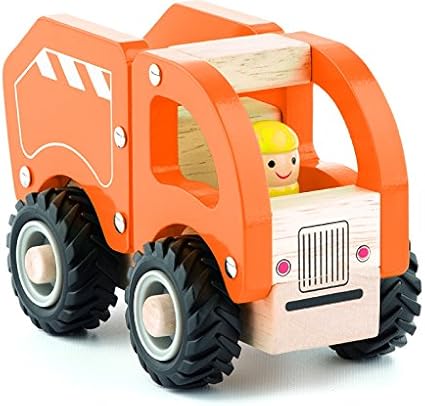 wooden garbage truck