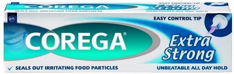 Corega Denture Adhesive Cream Original Extra Strong 40 g: Health & Personal Care