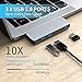 USB C Hub, 6 in 1 Type C Aluminum Hub Adapter MacBook Pro Accessories with 3 x USB 3.0 Ports, TF/SD Card Reader, USB C Port with 40Gb/S Speed, Support for MacBook Pro 13″ and 15″2016-2018