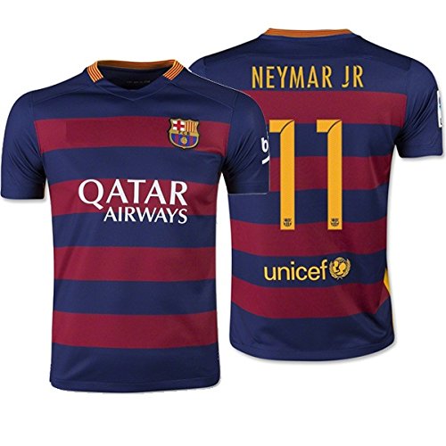 Buy Barcelona Neymar 11 Home Soccer Jersey Kids Football Kit Free