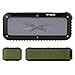 Portable Waterproof Speaker, Wireless Outdoor Speakers for iPhone with Fm Radio, Loud Dual Strong Bass, Microphone, NFC