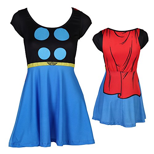 Marvel I Am Thor Sublimated Cap-Sleeved Costume Dress