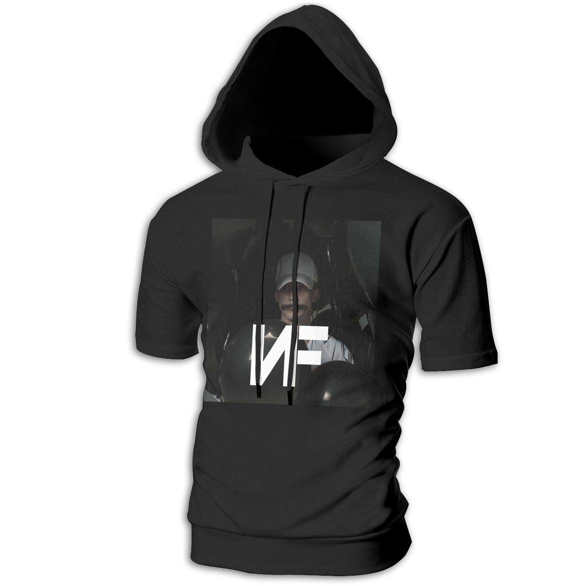 NF Rapper Logo (2) Logo Print Mens Hoodie Short Sleeve Sweatshirt Hodies for Men Merch Clothes Black