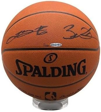 LeBRON JAMES & DWYANE WADE Signed Basketball UDA LE 136
