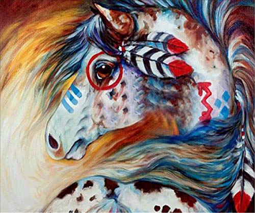 DIY-5D-Diamond-Painting-by-Number-Kits-Crystal-Rhinestone-Diamond-Embroidery-Paintings-Pictures-Arts-Craft-for-Home-Wall-Decor-Full-Drill-Canvas-Colorful-Horse-12x16inch