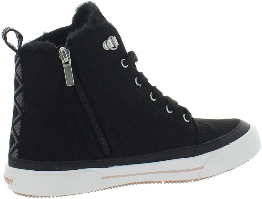 roxy women's ivan fur high top sneaker boot