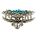 Fashion & Lifestyle Large Metal Alloy Hair Claw Jaw Clip for Women and Girls - Pretty Strong Clamp Non-Slip Barrette Hair Updo Grip Bath Accessories for Thick Hair, Blue