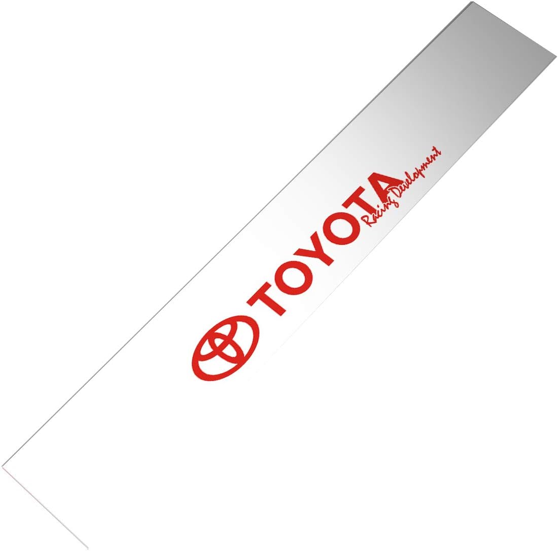 Demupai Front Windshield Banner Decal Windscreen sticker for S2000 AE86 MR2 Supra (White Background)