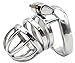 BDSM Stainless Steel Cock cage Male Chastity Device Virginity Sex Products 275 (cage with 45mm Ring)