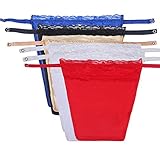 6 Pack Lace Clip-on Mock Camisole Overlay Modesty Panel