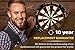 IgnatGames Professional Dart Board Set - Bristle Tournament Dartboard with Staple-Free Ultra-Thin Wire Spider for Higher Scoring Potential + Darts Measuring Tape and Darts Game eBook