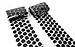 VViViD Hook 'N Loop 3/4 Inches Industrial Strength Black Adhesive 250 Dot Roll Pack