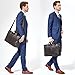 BOSTANTEN Leather Briefcase Handbag Messenger Business Bags for Men Brown