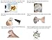 Meluoher 3m Adhesive Shower Coat Hooks - Decorative Wall Hooks for Kitchen Bathrooms Towel Coats Hats Keys Bags Hanging Hooks, 5 Pack (Round Base)
